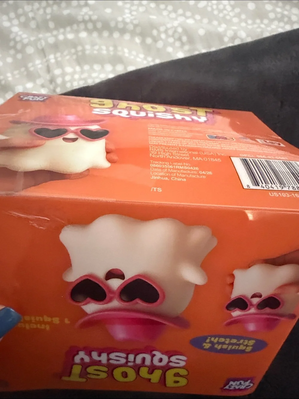 Ghost Squishy Toy - Pink & White NWT unopened authentic